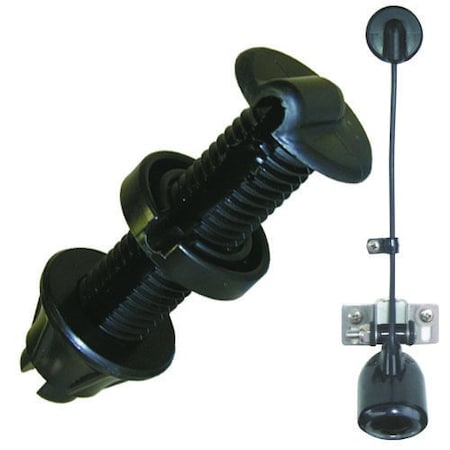 T-H Marine Supplies Bulkhead Pass Through Fitting Black TH-CC-1-DP